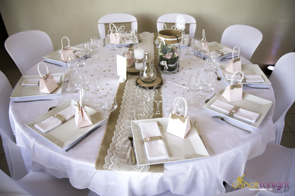 décoration mariage manche